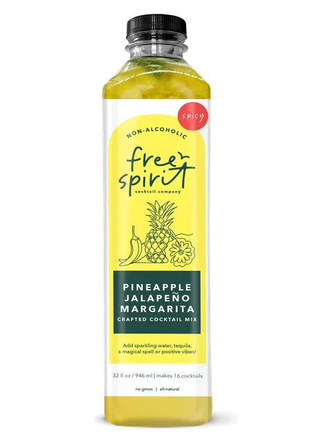 Pineapple Jalapeño Margarita crafted cocktail mix, 32 fl oz bottle